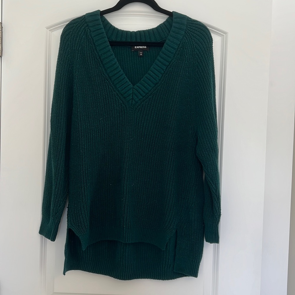 Express Oversized V-Neck Sweater